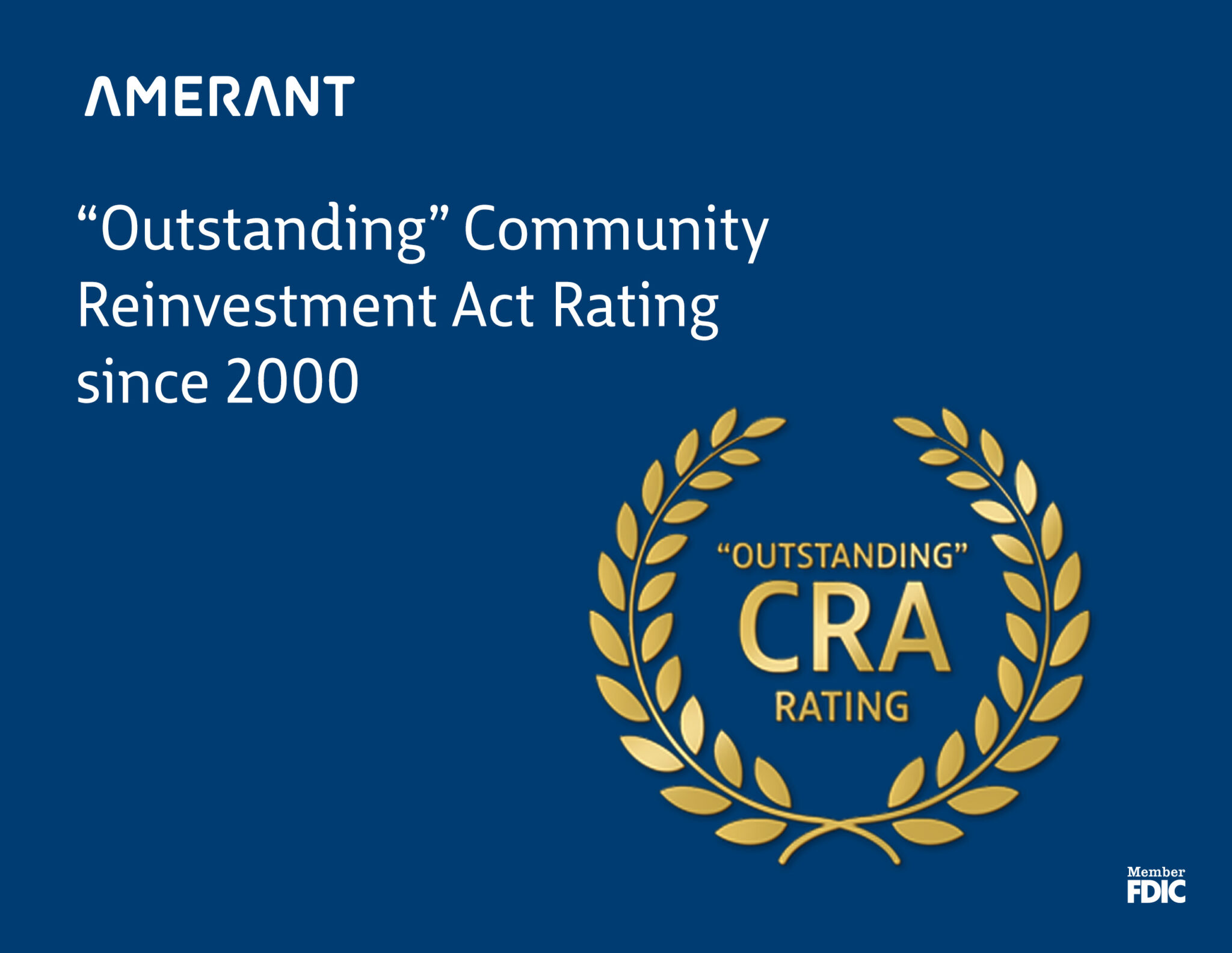 Amerant Receives ‘Outstanding’ Ratings for the 20th Consecutive Year in its Community